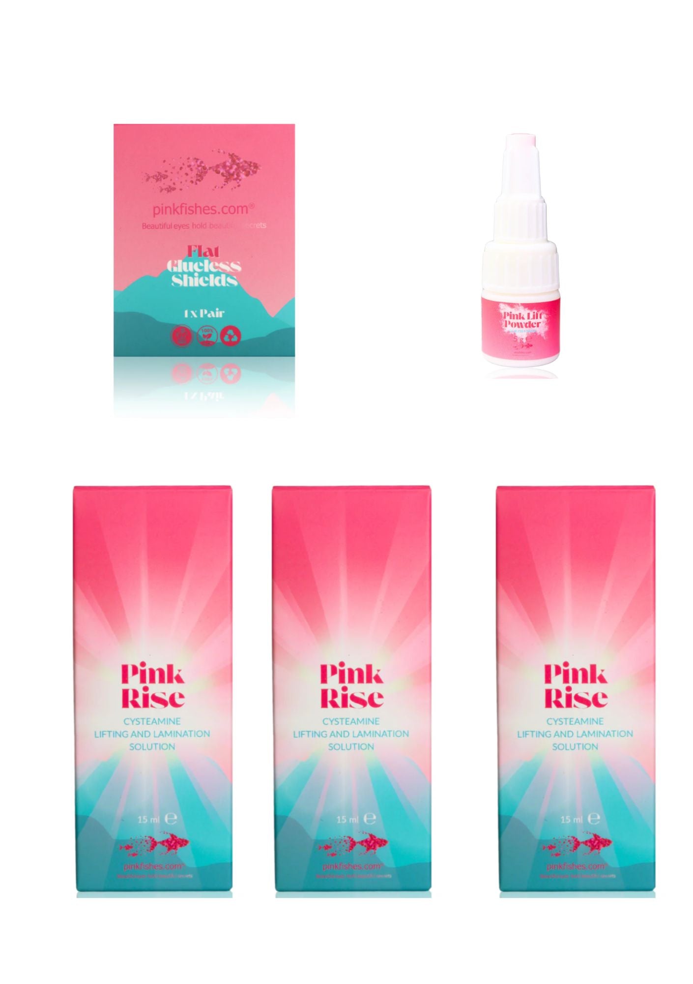 pink fish Korean lash lift kit