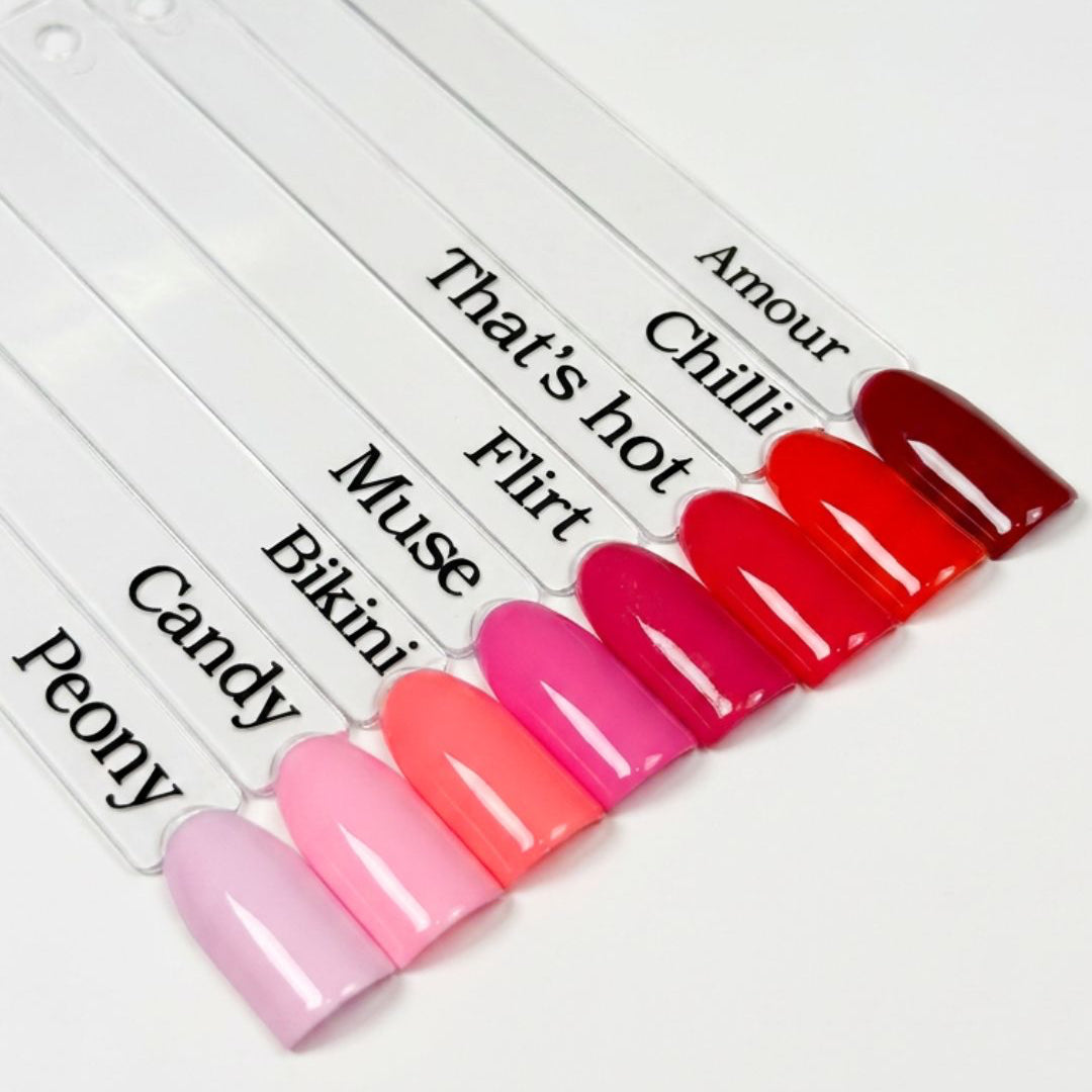 Complete gel polish colour collection