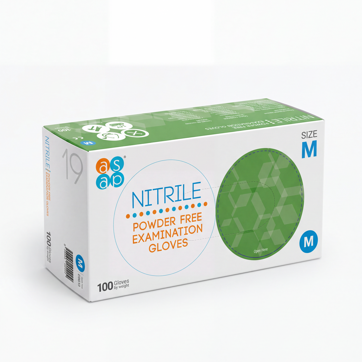 Nitrile gloves medium
