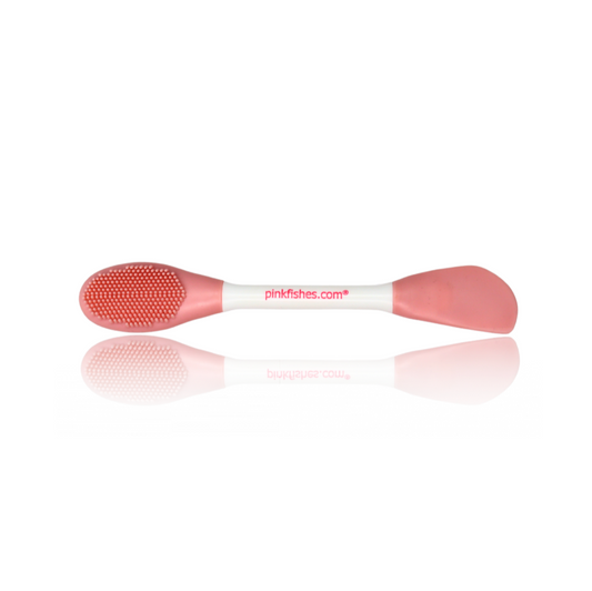 Eyebrow scrub brush